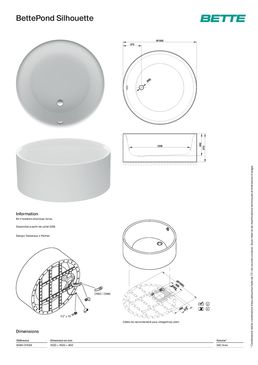 Baignoire ronde acier titane vitrifié à poser en îlot diamètre 1500 mm | BettePond Silhouette