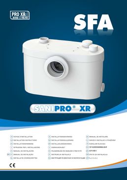 Broyeur sanitaire à haute isolation pour salle de bains | Sanipro XR
