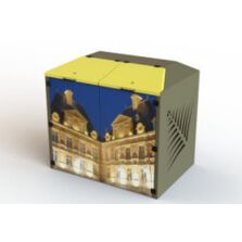 Cache conteneur | Cache Container Graph 660 litres en acier électrozingué