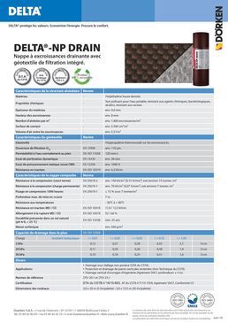 Tapis drainant sous dallage  | DELTA-NP DRAIN drainage sous dallage