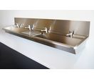 Lavabo collectif mural en acier inoxydable | INTER-5