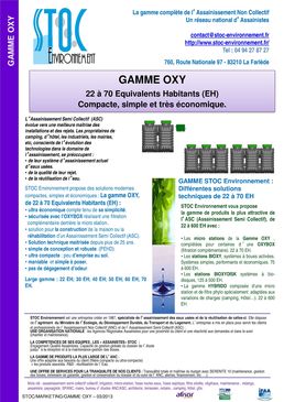 Microstations d'épuration de 20 à 70 EH | Gamme Oxy
