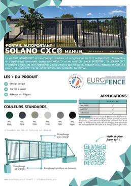 Portail autoportant I Solano CXC® manuel