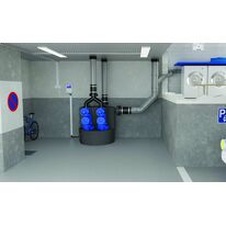 Station de relevage de grands volumes d'eaux usées à une ou deux pompes | Sanicubic VX W80