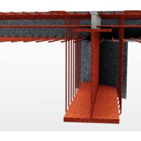 Poutre en acier partiellement ou totalement enrobée de béton | Poutre mixte