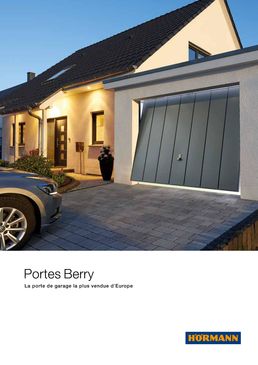 Porte basculante pour garage simple ou double jusqu'à 5 mètres | Berry N 80