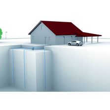 Sondes géothermiques à fluide caloporteur jusqu'à 150 m de profondeur | Terra Extrem DN32
