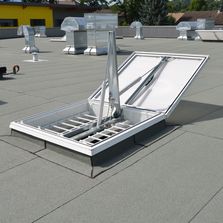 Exutoires de fumées simple vantail pour toitures étanchées | Ecofeu 160/ 160 HPA