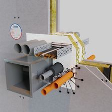 Panneau de protection contre le feu pour traversée de parois | AF Panel