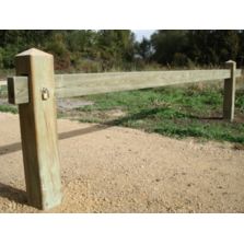 Barrière coulissante bois