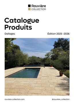 Catalogue fabrication Dallages Rouviere Collection