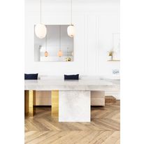 Parquet vieilli en bois massif essence chêne pour des calepinages chics | Point de Hongrie 