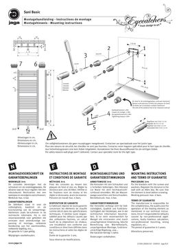 Radiateur mural de 50 à 75 cm de longueur | Sani Basic