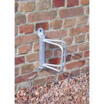 Ratelier 1 vélo mural avec arceau bloque roue - Angle 45°