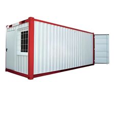 Conteneur aménagé en bureau avec partie stockage 20' Hybride | EUROPBOX 