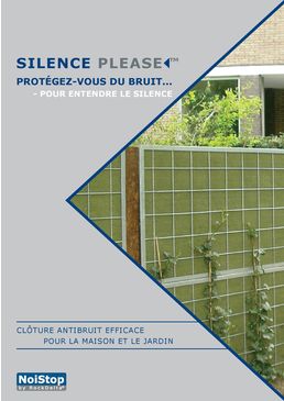 Clôture antibruit en laine de roche pour maison et jardin | Noistop Green