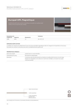 Feuille de stratifié HPL magnétique et effaçable | HPL magnétique PFLEIDERER