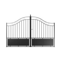 Portail battant Acier avec soubassement | Thalie
