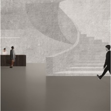 LAVA - Sol en caoutchouc avec surface gaufrée aspect pierre