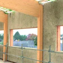 Panneau de façade préfabriqué en béton de chanvre | Panneau béton de chanvre