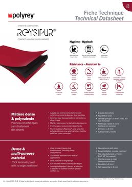 Stratifié Compact HPL  | Reysipur