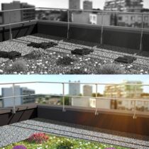 Garde-corps évolutif pour toiture-terrasse inaccessible