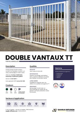 Portail Acier Barreaudé Battant | Portail double vantaux TT