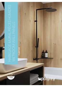 Habillage décoratif mural étanche pour salles de bains et pièces humides | NUANCE