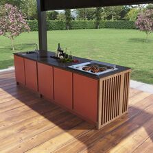 Cuisine extérieure personnalisable à module double ou triple | Kanel