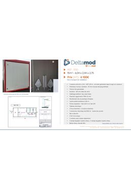 Sanitaire modulaire d'occasion 1130 - 15 m² | Solfab