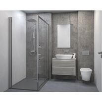 Receveur résine UltraFlat S i.life 120X80 Gris béton