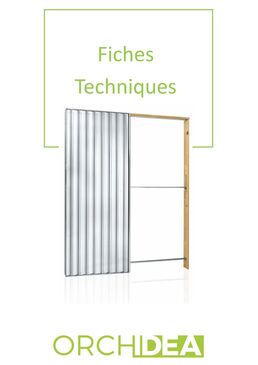 Vantail parallèle simple pour cloisons en plaques de plâtre | ORCHIDEA 