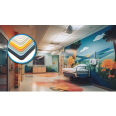 Plaques pré-colorées pour revêtement mural intérieur | LEXAN™ CLINIWALL™ Sheet