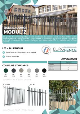 Clôture barreaudée I Modul'Z