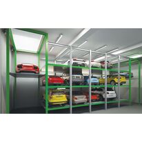 système automatique avec ascenseur et unité de transport horizontale | LayerPark