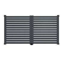 Portail battant VALENE aluminium gris | LAPEYRE SERVICES