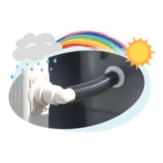 Collecteur Optim'O pour récupération d'eau pluviale rond ou rectangulaire | ARALTEC