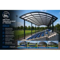 ABRI POUR TERRAINS DE SPORT ET TRIBUNES OVALUX