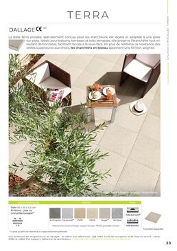 Dalle Terra finition Grenaillée brossée | Béton