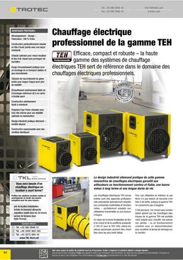 Aérotherme 18 kw électrique mobile