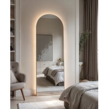 Miroir LED configurable fabriqué sur mesure | ARCADE 