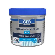 Solution d'étanchéité certifiée eau potable pour réseau sanitaire | Gebatout 2 + Filasse de lin RT1