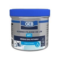 Solution d'étanchéité certifiée eau potable pour réseau sanitaire | Gebatout 2 + Filasse de lin RT1