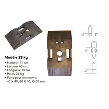 Socle noir en composite 28kg | 1-02-2-129