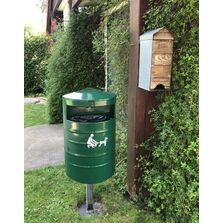 Poubelle urbaine pour la collecte des déjections canines - Murale ou sur poteau | AUSTRALIA DOG 