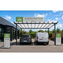 ABRI POUR LOCATION ET RESTITUTION DE VÉHICULES ET UTILITAIRES OVALUX
