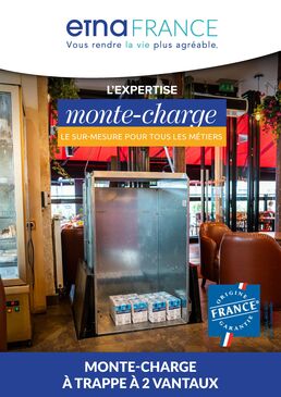 Monte-charge  Monte-charge à trappe à 2 vantaux motorisé