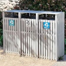 Corbeille tri sélectif 3 flux | Synergie