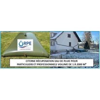 Citerne récupération eau de pluie RPE de 1  à 2000 M3