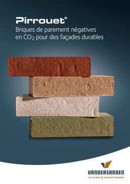 Brique de parement pressés et durcis à froid négative en CO2 | Pirrouet